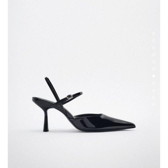 Zara Shoes - Zara Patent Effect High Heeled Shoes, NWT, size 40 (Fits more like 39)